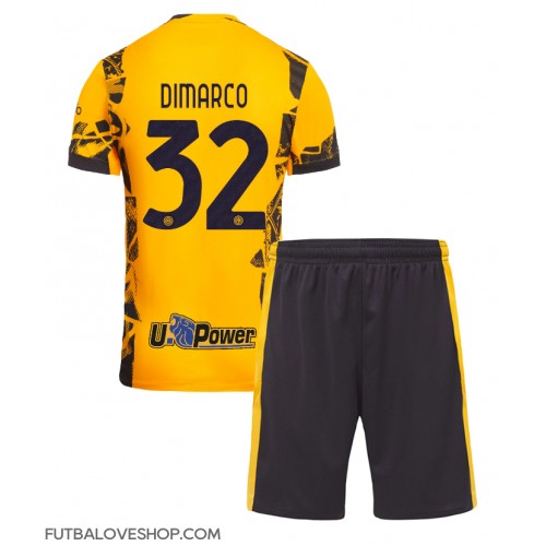 Dres Inter Milan Federico Dimarco #32 Tretina pre deti 2024-25 Krátky Rukáv (+ trenírky)